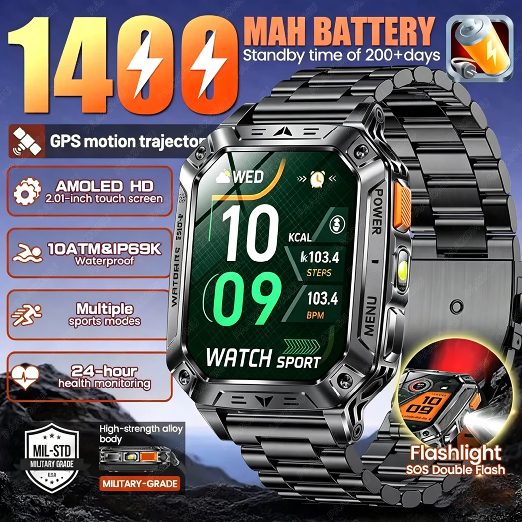 Smartwatch Custom - ساعة ذكية جديدة للرجال لعام 2026