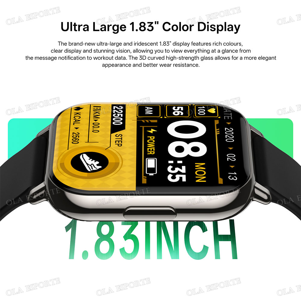 ساعة ذكية جديدة 1.83 بوصة مقاو - مراجعة Smartwatch X12 وسعره